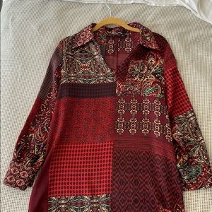 Printed Zara dress worn once!